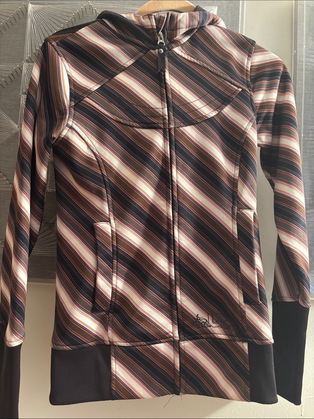 Burton DryRide Brown White Striped Winter Snowboard
Snow Ski Jacket Women's XS